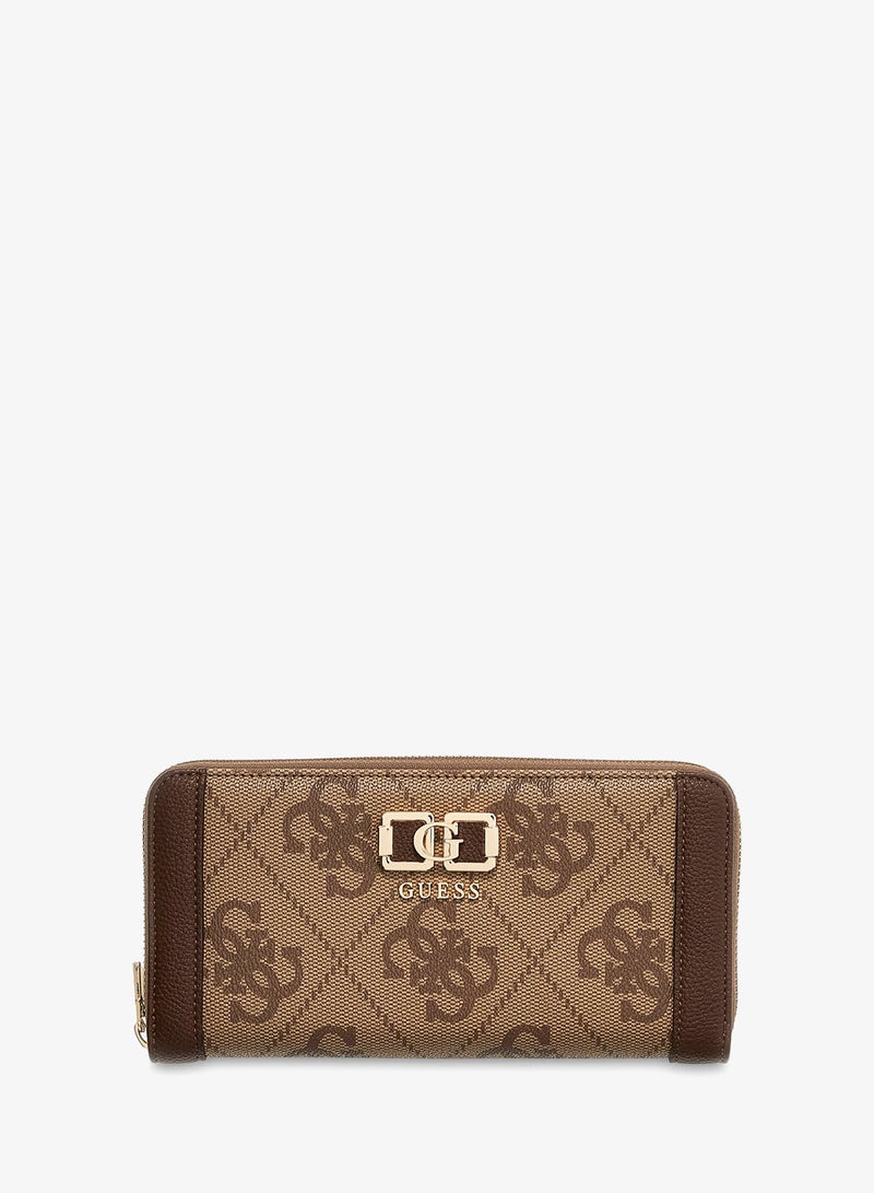 GUESS Karnilla Logo Zip Around Wallet - Image 1